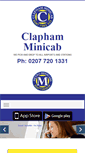 Mobile Screenshot of claphamtaxi.com